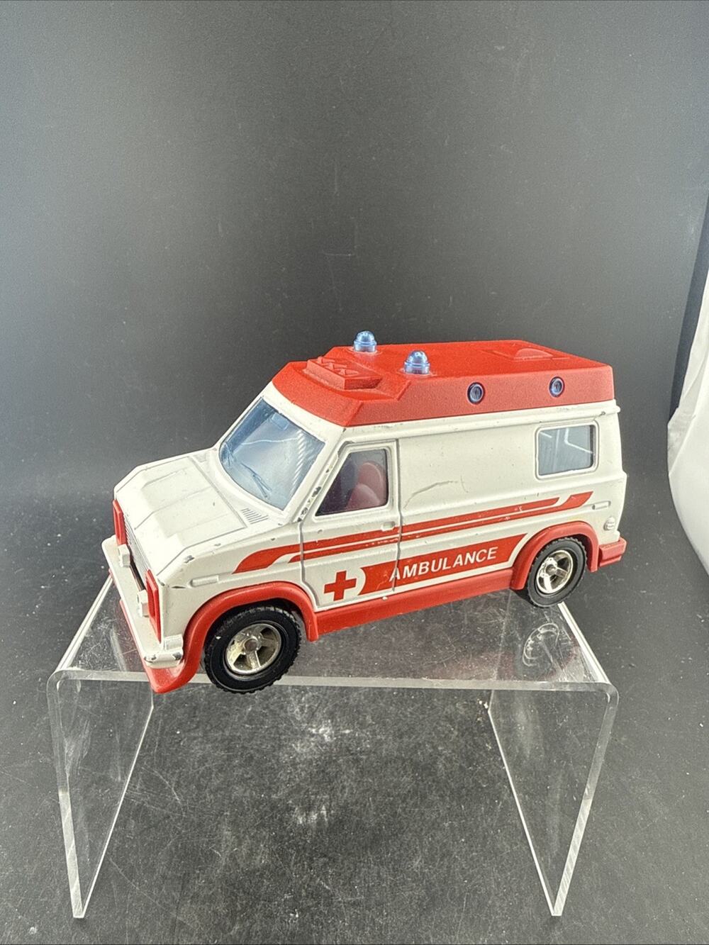Vintage Majorette Ambulance 1:36 Diecast Made in France Red White